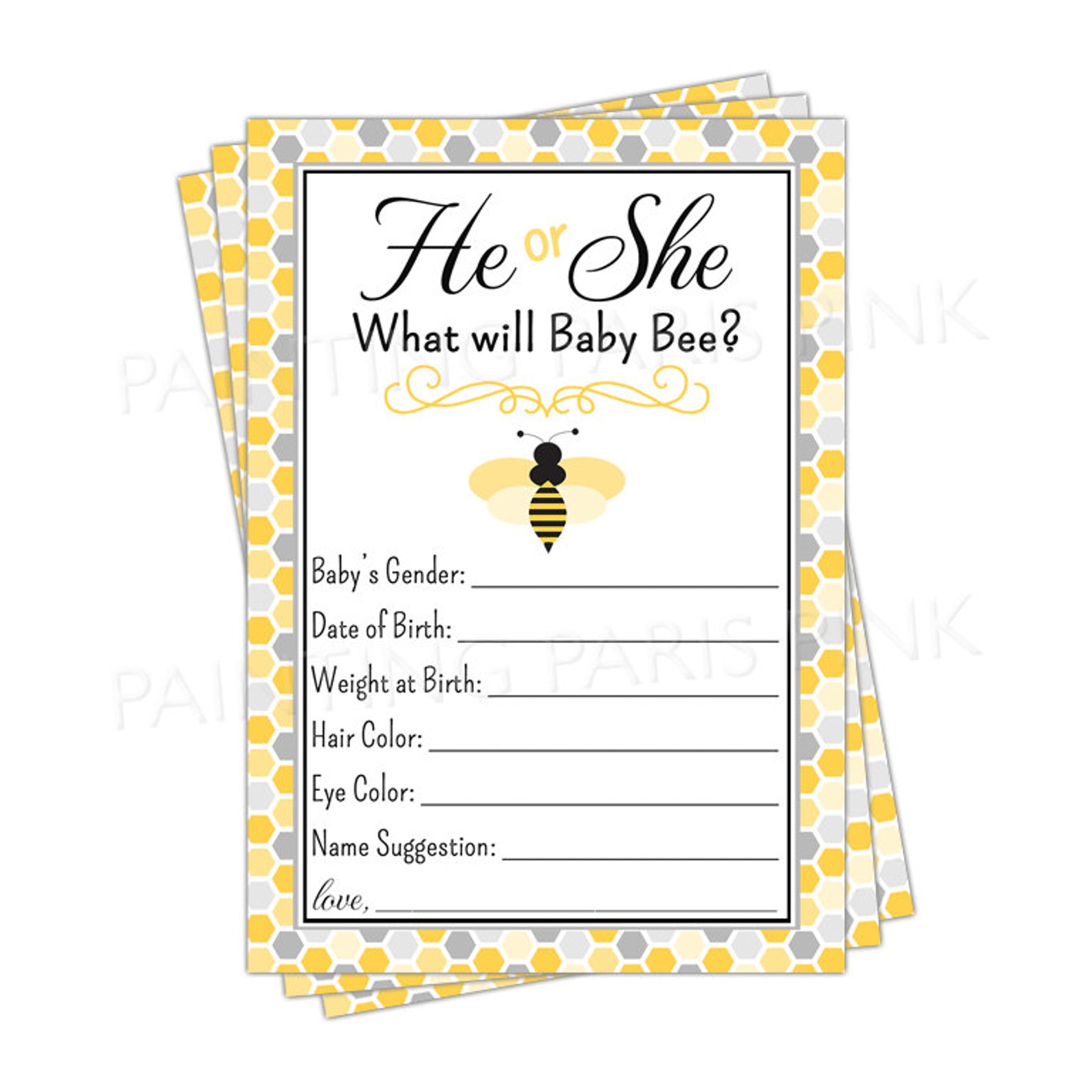 bumble bee baby shower ideas