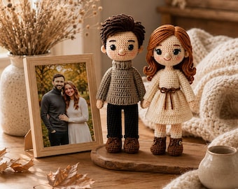 Couple Crochet Doll Pattern | Amigurumi Boyfriend Girlfriend PDF (Digital Download)