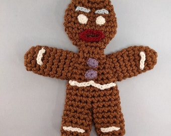 Gingerbread Man Crochet Amigurumi Gingy