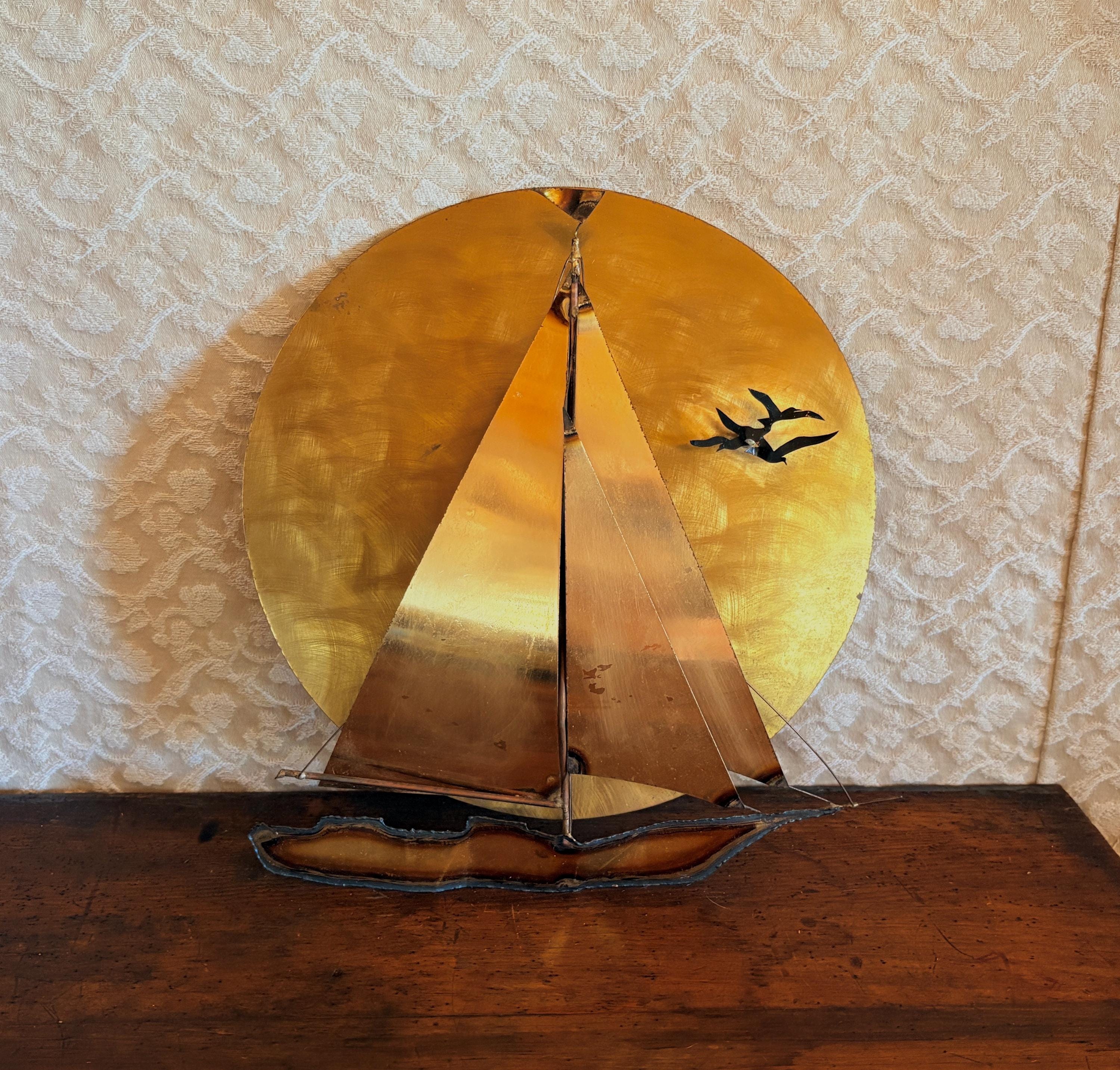 Metal Hanging Sailboat - Etsy