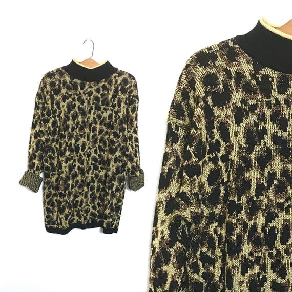 Vintage 80's Sweater Slouchy Sweater Oversized Swe