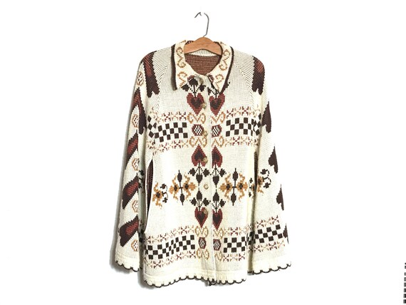 Vintage Hippie Cape Poncho Cape Knit 60's Cape 70'