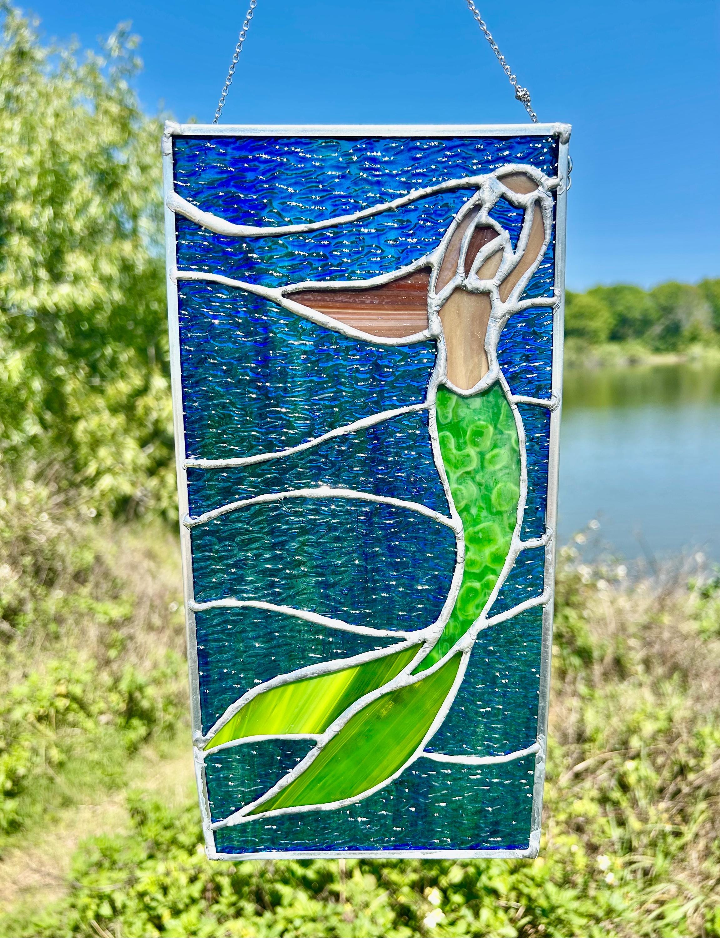 Stained Glass Mermaid Sun Catcher - Etsy