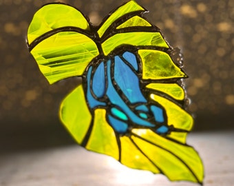Stained Glass Poison Dart Frog Sun Catcher
