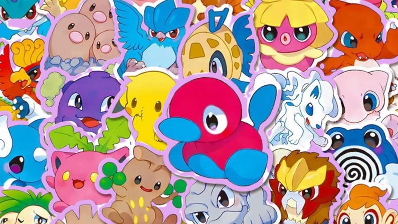 Cute Anime Stickers, Cartoon Character Decals for Phone, Laptop ...
