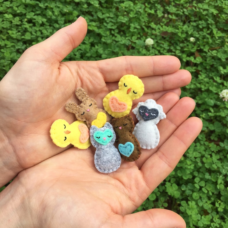 Mini Pocket Critters PDF Sewing Pattern for Felt Softies Etsy