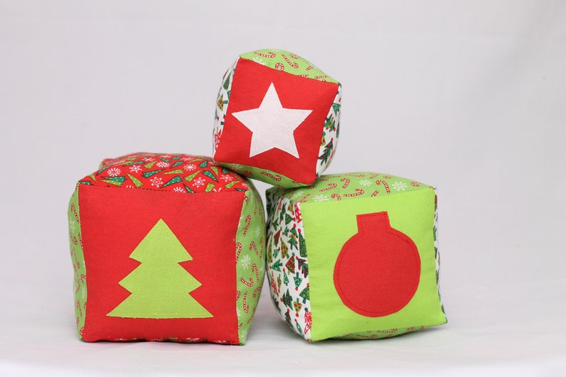 Christmas Baby Blocks PDF Sewing Pattern for a Soft Toys image 6