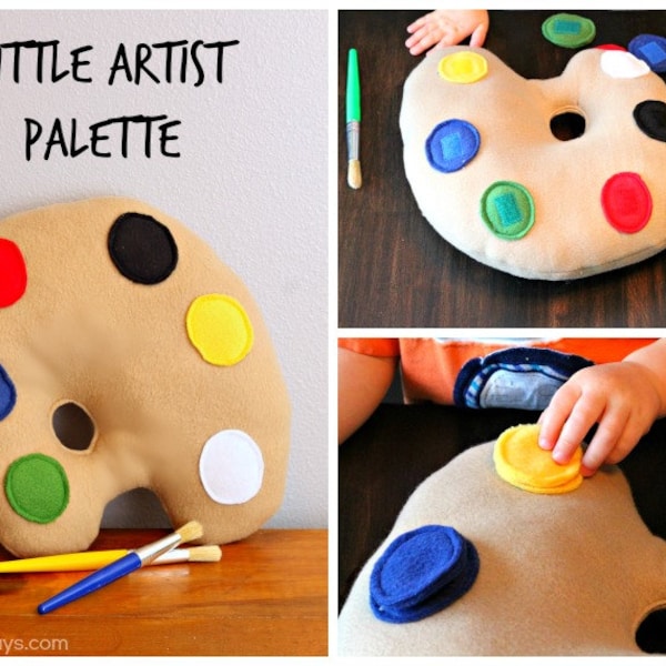 Little Artist Palette - PDF Sewing Pattern for a Softie/Puzzle