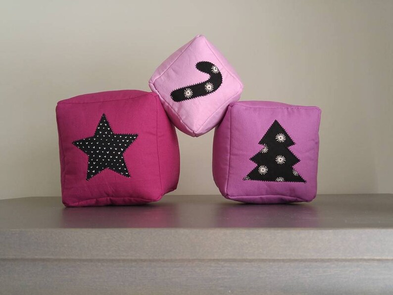Christmas Baby Blocks PDF Sewing Pattern for a Soft Toys image 2