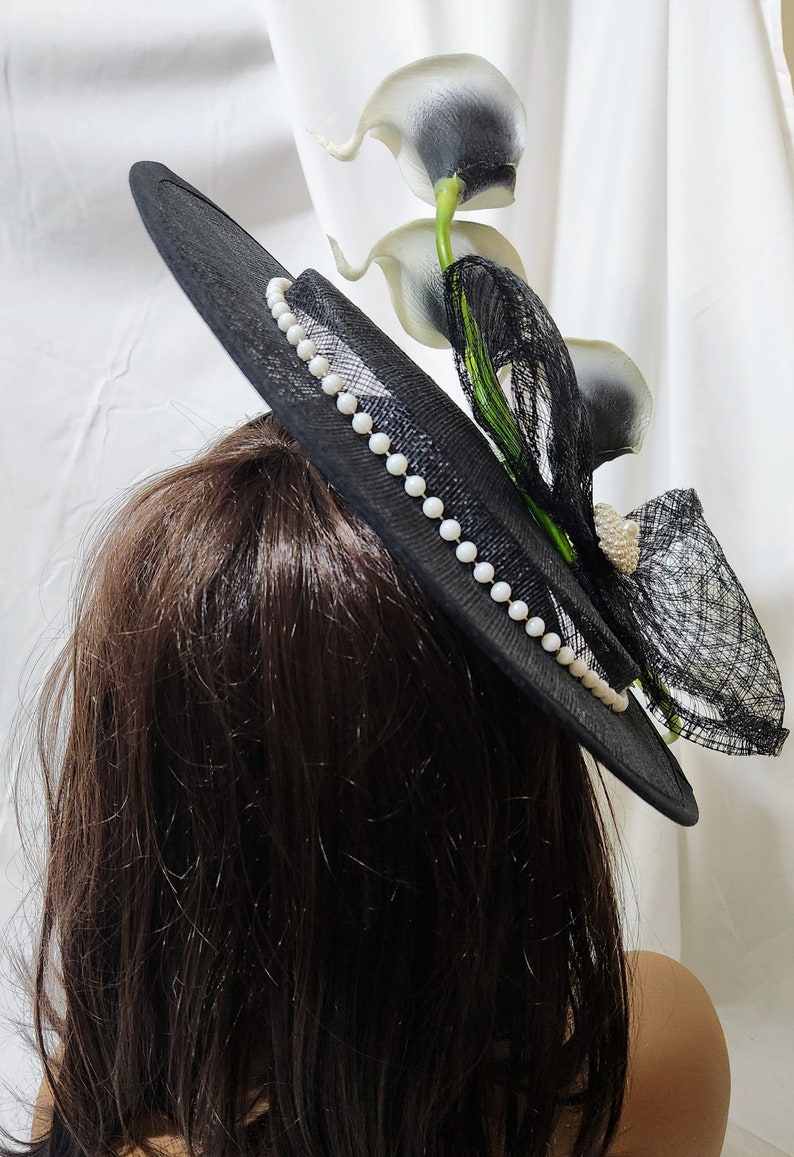 Stella Fascinator - Black main image 1