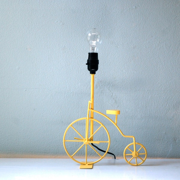 Vintage Yellow Bike Lamp Light