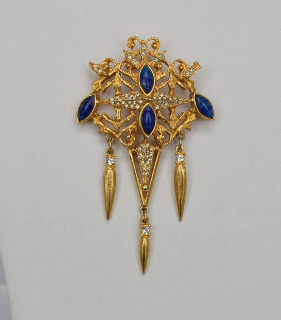 Spectacular Signed HATTIE CARNEGIE Brooch/Pin of … - image 4
