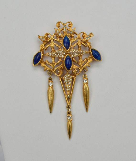 Spectacular Signed HATTIE CARNEGIE Brooch/Pin of … - image 6