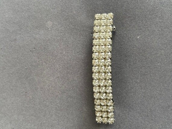 Perfect Bridal Accessary 3 1/2 Inch Silver Barette/ Hair  display picture 3