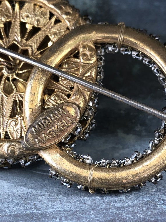 GLORIOUS Vintage 1940 MIRIAM HASKELL  Rhinestone … - image 8