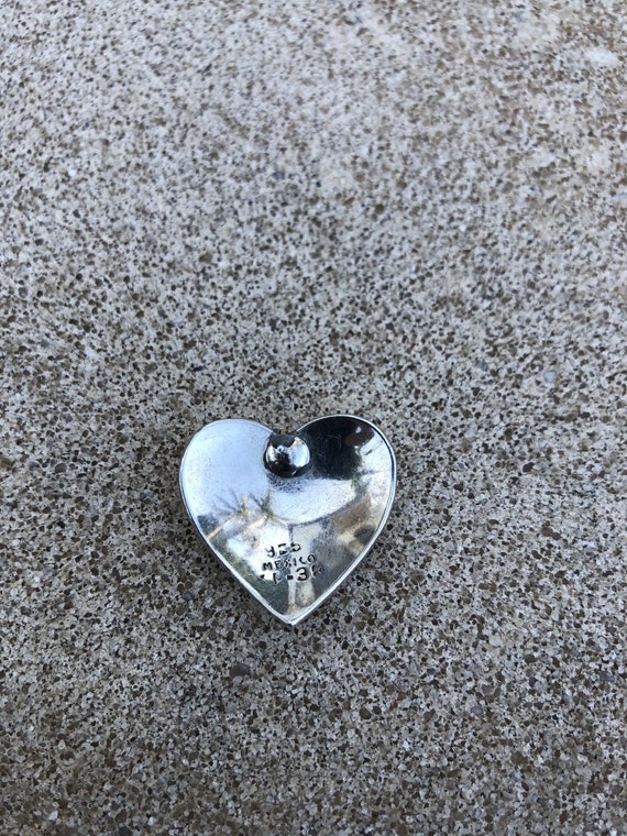 Sterling Silver Heart Earrings Pierce Style - Etsy