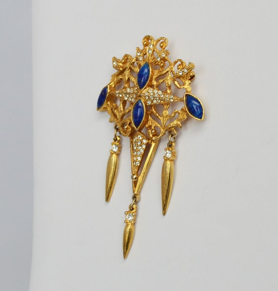 Spectacular Signed HATTIE CARNEGIE Brooch/Pin of … - image 3