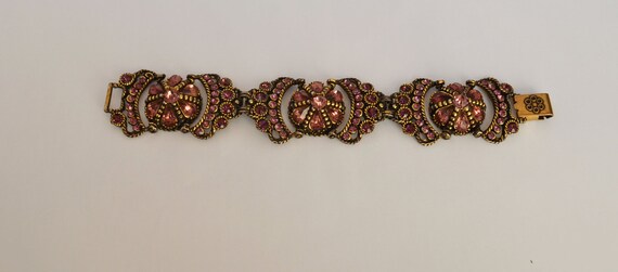 Vintage Bracelet Rhinestone Crown - image 5