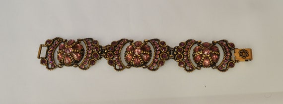 Vintage Bracelet Rhinestone Crown - image 3