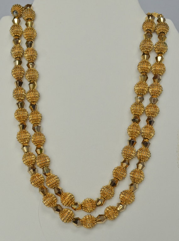 RARE 1962 Crown Trifari Necklace and Earring Set … - image 2