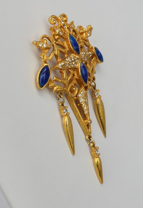 Spectacular Signed HATTIE CARNEGIE Brooch/Pin of … - image 5