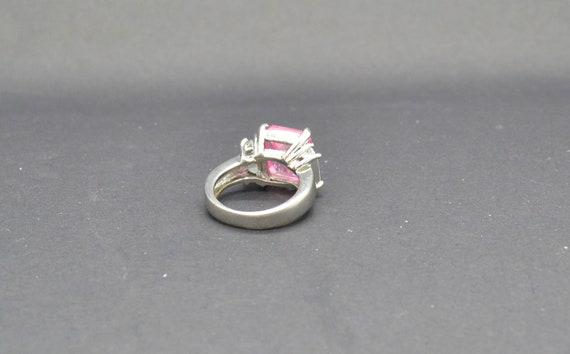 Gorgeous Sterling Rectangular Shaped Pink Topaz "… - image 4
