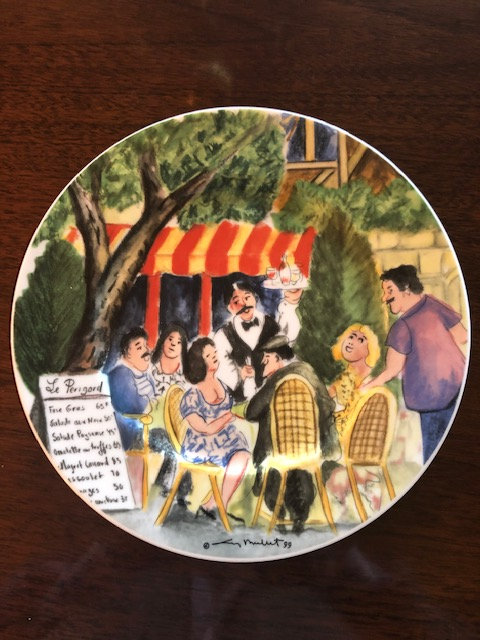 Williams Sonoma Guy Buffet お皿4枚セット Hand Painted Porcelain Dinner Plate by GUY BUFFET for William