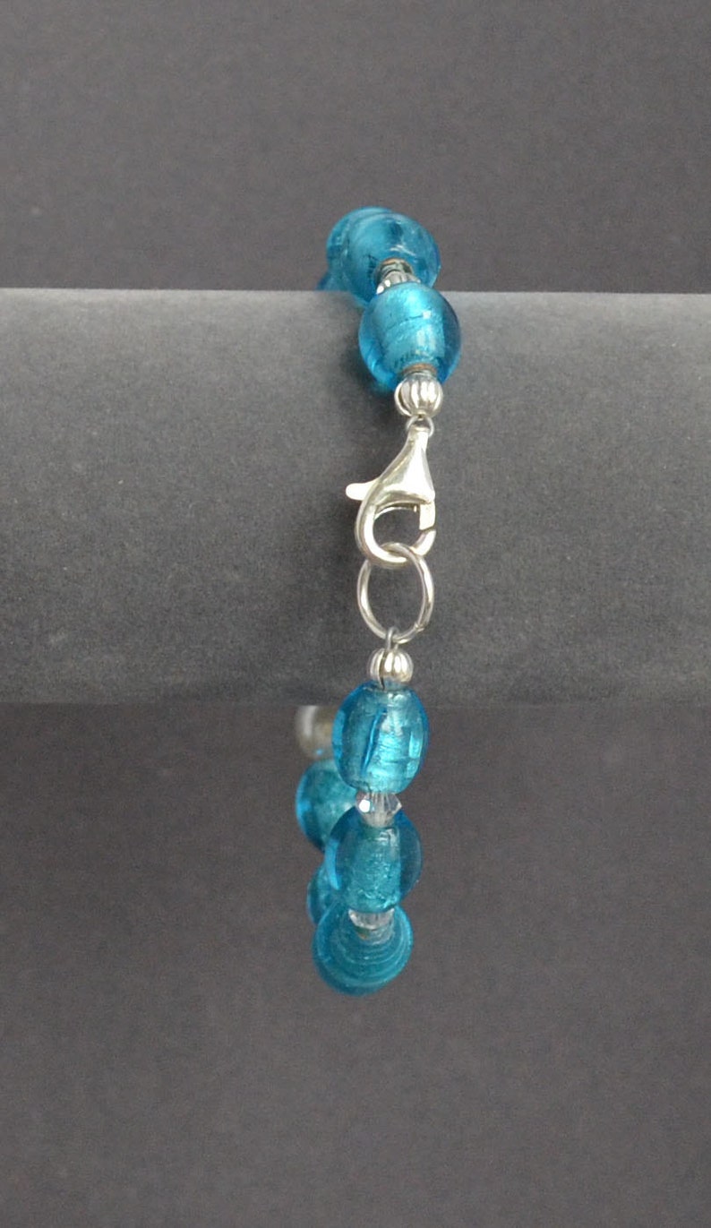 Vintage Glass Bead Bracelet Rhinestones Faux Pearls Etsy