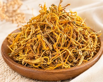 Artisanal Dried Japanese Honeysuckle Flowers, Hand Harvested, Small Batch Lonicera Japonica, Wild Foraged Botanical, Craft & Herbal Use