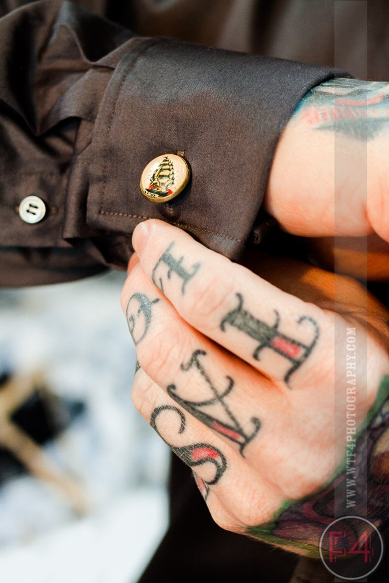 Sugarskull Rockabilly Cufflinks Steel Floral Skull Cufflinks Silver Groom Day of the Dead Tattoo Cuff links Sugar Skull Cufflinks
