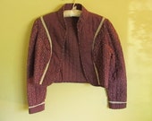 Purple Floral Steampunk Prarie Bolero