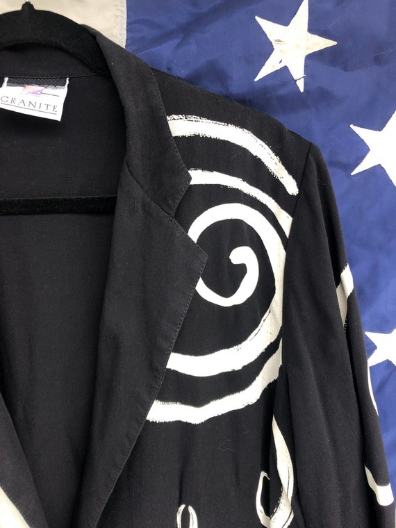 80s/90s Spiral Art Blazer - image 3