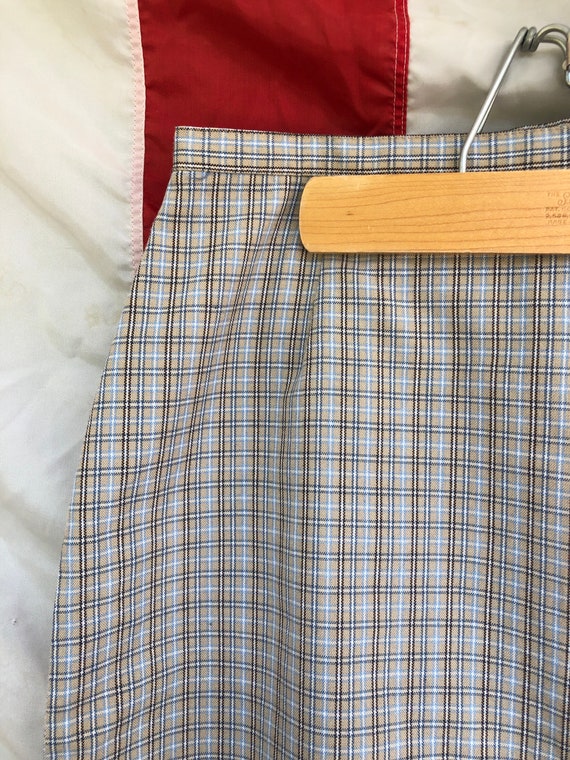 90s Plaid Pencil Skirt Size 12 - image 3