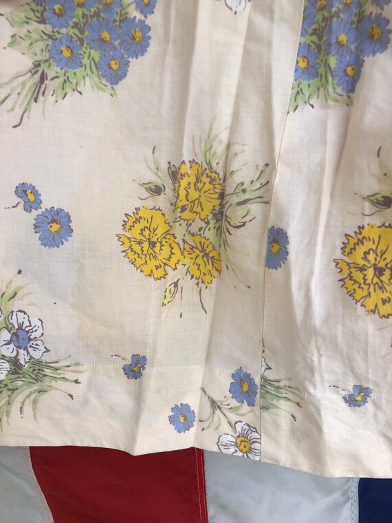40s/50s Cotton Floral Skirt - image 8
