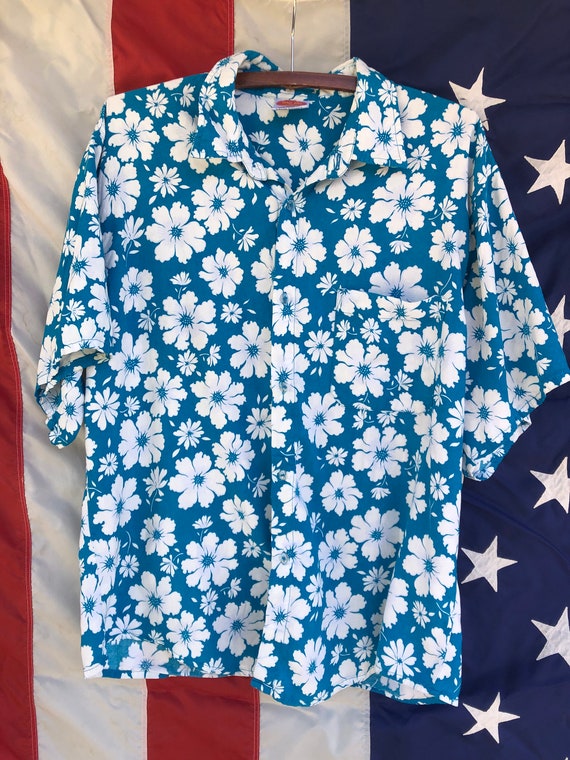 Blue Hawaiian Shirt