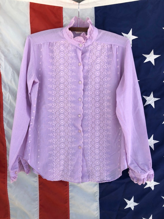 1970s does Victorian Laura Mae Blouse
