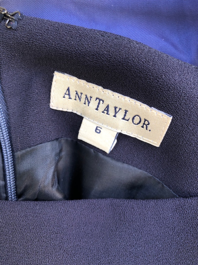 90s Navy Pleated Skirt Dress