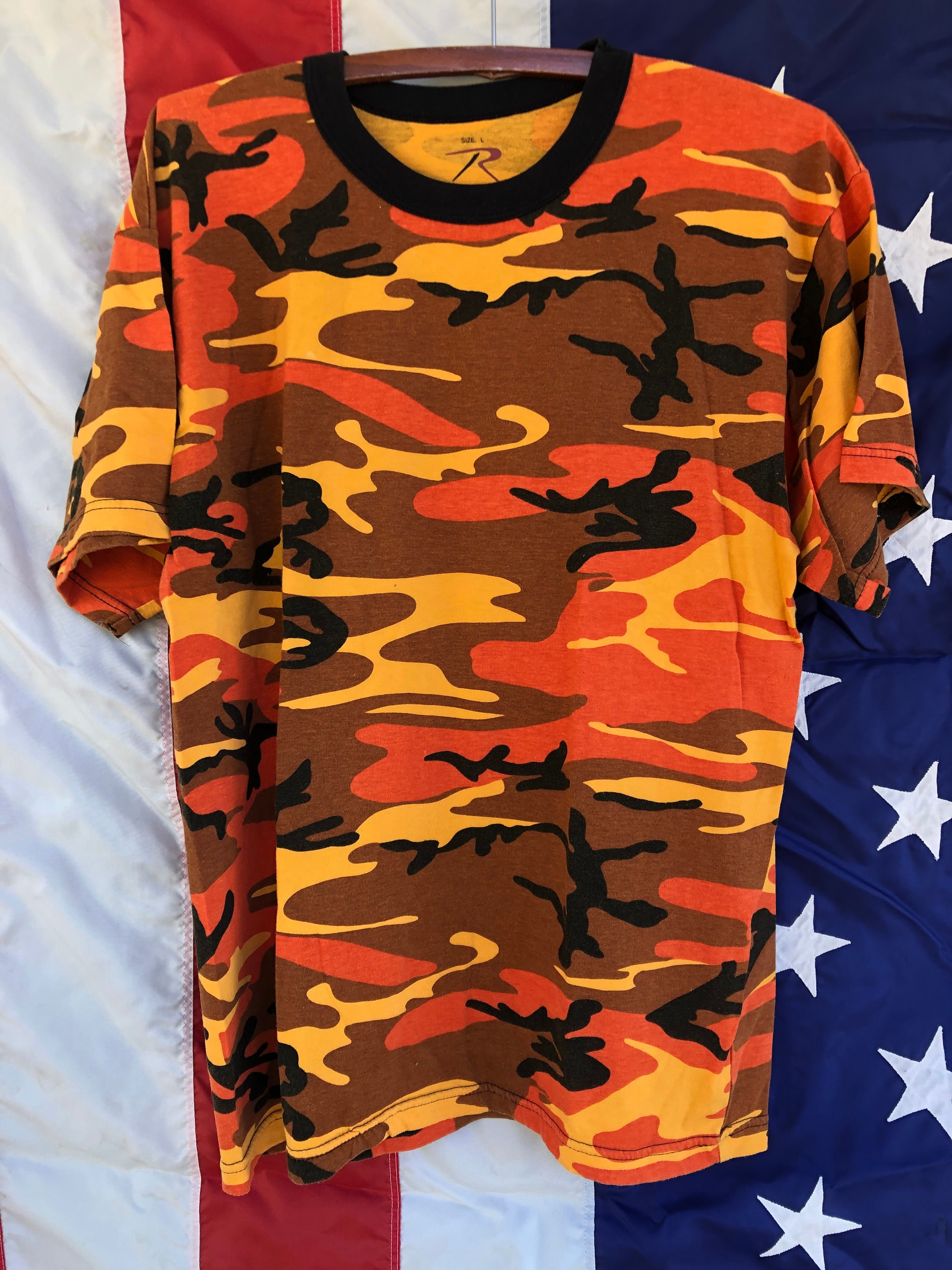 Lost in Translation Orange Camo T-shirt - Etsy