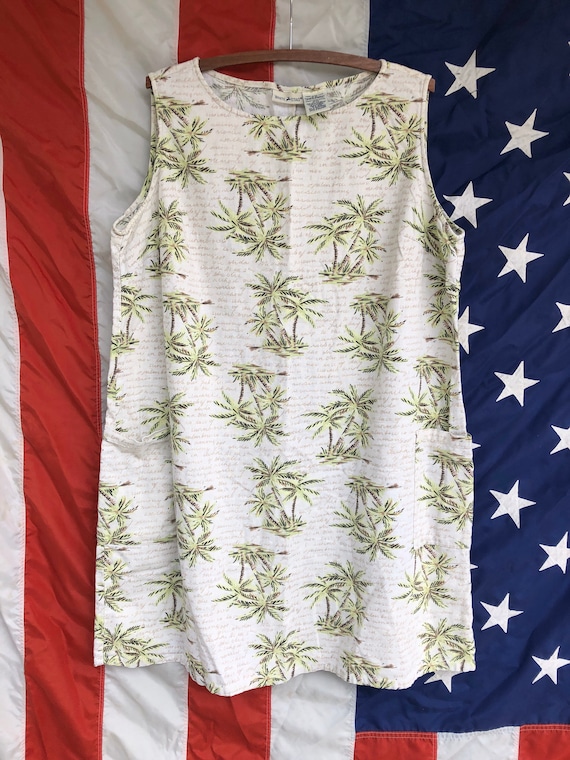 Linen Palm Dress XL