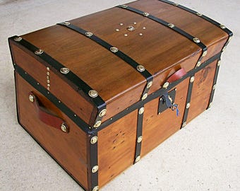 Antique Restored 1860's Jenny Lind Stagecoach Trunk With Key! - Etsy