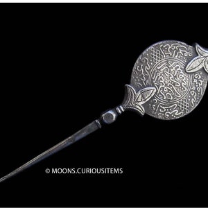 Antique Silver Fibula, Brooch, North Africa image 1
