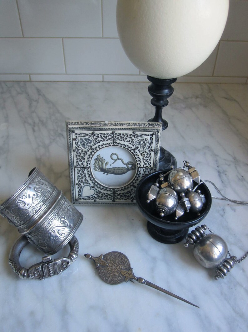 Antique Silver Fibula, Brooch, North Africa image 5