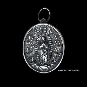 Antique French  Large Reliquary Locket -Rare,Solid Silver ,Beautiful, Without Relic