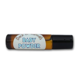 Aceite aromático de talco para bebés - Aceite perfumado de talco para bebés en botella con roll-on - Perfume para ella