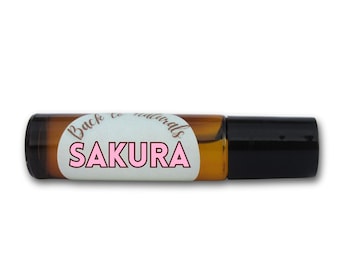 Sakura Fragrance Oil - Sakura Perfume Roll-on Bottle