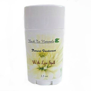 Aluminum Free Deodorant - Choose Your Scent Neem Deodorant Tube - Homemade Coconut Deodorant