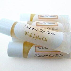 Ganz natürlicher Lippenbalsam - Bio Lippenbalsam - Handgefertigter Bio Sheabutter Chapstick Lippenbalsam - Kokosöl Lippenbalsam Personalisierte Etiketten