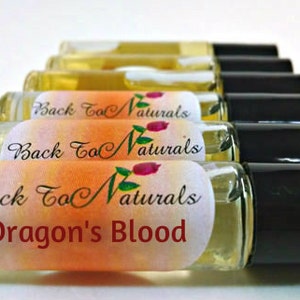 Dragon's Blood Fragrance Oil - Dragon's Blood Perfume Roll on bottle