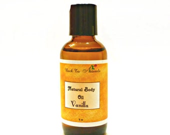 Vanilla Body Oil - Natural Body Oil for Aromatherapy - Scented Coconut Body Oil- Massage Oil