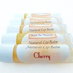 Kirsche Lippenbalsam Bio - organische Lip Balm - natürliche Lippenbalsam - Frucht Lip Balm Tube Natural